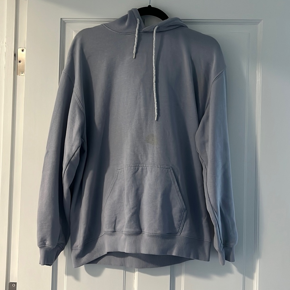 Forever 21 Medium Breathable Hooded Sweatshirt with Pocket. Stained on front